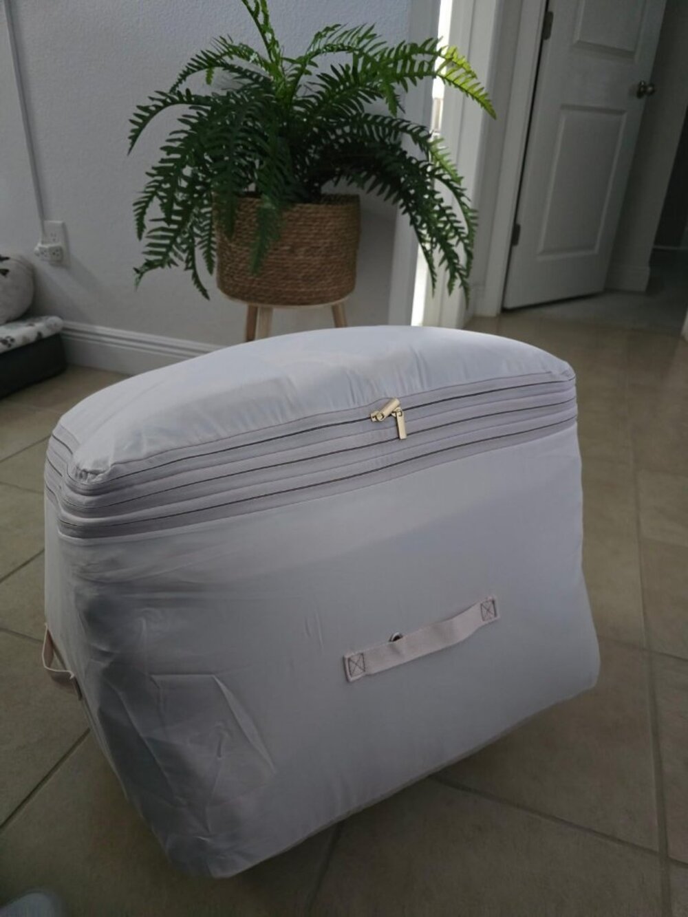 Large Foldable Storage Bag Comforter Quilt Clothes Organizer Compression - Picture 5 of 10